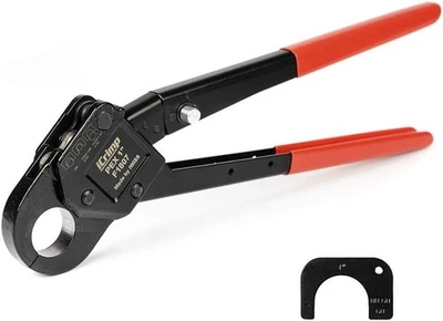 Angle Head PEX Pipe Crimping Tool for Copper Rings 1-inch Angle Single Crimper - Image 1 of 4