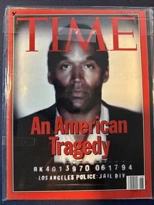 OJ Simpson TIME MAGAZINE June 27, 1994 Mugshot An American Tragedy, No Label - Picture 1 of 2