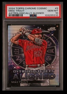 2024 Topps Chrome Cosmic Mike Trout PSA 10 -In PSA Vault- #5 - Picture 1 of 2