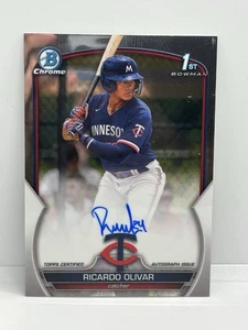 2023 Bowman Chrome #CPA-RO Ricardo Olivar 1st Bowman Auto - Picture 1 of 2