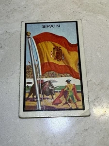 1963 Topps Midgee Flags of the World Card # 82 SPAIN - Picture 1 of 2