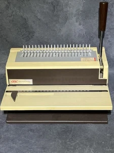 GBC Manual Book Binding Machine General Binding Co. 410km Comb Binder Vintage - Picture 1 of 11