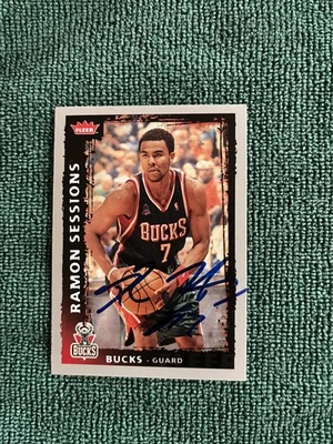 Fleer Ramon Sessions #85 2008-09 autógrafo firmado a mano Foto 1 de 2