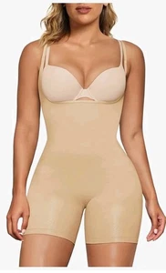 ShaperX Body mit offener Brust L/XL Mid Thigh Style 5258 Biege - Bild 1 von 7
