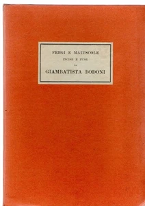 Friese und Großbuchstaben graviert und Spindeln von Giambattista Bodoni - Bild 1 von 1