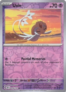 Uxie Common Reverse Holo SV08: Surging Sparks 078/191 NM - Picture 1 of 2