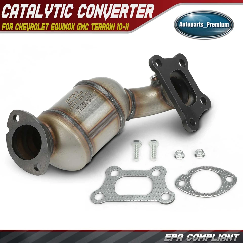 Conversor catalítico dianteiro esquerdo para Chevrolet Equinox GMC Terrain 2010 2011 3.0L - Imagem 1 de 4