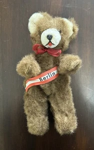 Vintage Germany Hermann Bär braun Mohair Krone Berlin Schärpe 8,5" - Bild 1 von 10