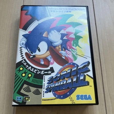 SEGA Mega Drive Sonic Spinball 1993 Action Pinball Game Cartridge Japan G-4112 - Image 1 of 4