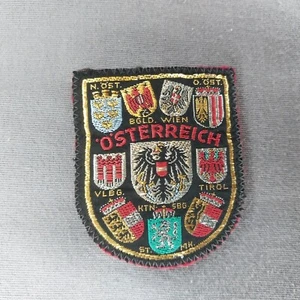 Osterreich Austria Felt Nylon Backpack Souvenir Ski 2 3/4" Patch - Picture 1 of 2