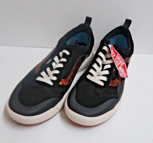 Vans UltraRange EXO SE Negro Gamuza/Patente Cuero Leopardo Rayas M-11.5 W-13 Nuevo - Imagen 1 de 9