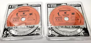 lot of 2, Forester 8" Brush Blade 80 Tooth 8" x 1" Arbor, 8C254 - Picture 1 of 4