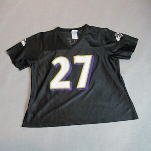 Baltimore Ravens Jersey Womens XL Black Ray Rice #27 NFL Football Team Apparel