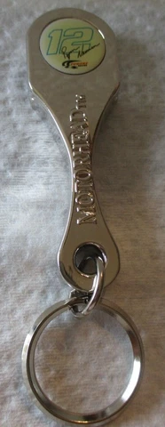 Ryan Newman # 12 CHROME CONNECTING ROD / BOTTLE OPENER METAL KEYCHAIN ! Cover