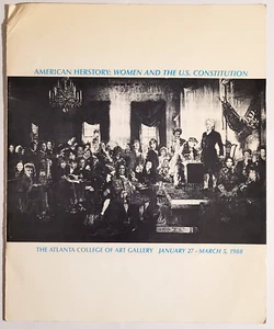 Iconic 1988 art catalog American Herstory: Women And The U.S. Constitution - Picture 1 of 5