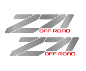 Calcomanía adhesiva de vinilo todo terreno 2X 4x4 para camionetas Chevy Silverado 1500 Z71 - colores - Imagen 1 de 3