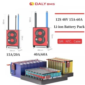 Daly 12S 48V 15A-60A BMS Li-Ion Akkupack Schutzplatine mit Balance + NTC - Bild 1 von 21