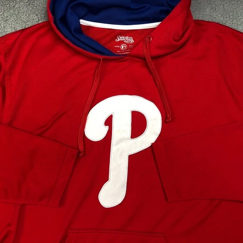 Philadelphia Phillies MLB Stitches Brand Pullover Hoodie Size Large Cover