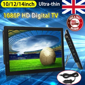 Freeview 1080P HDMI HD 10/12INCH 14INCH TV Digital Television Player PVR/USB 12V - Picture 1 of 15