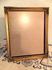 Vtg Gold Floral Gesso Picture Frame Fits 8 x 10  Easel or Wall