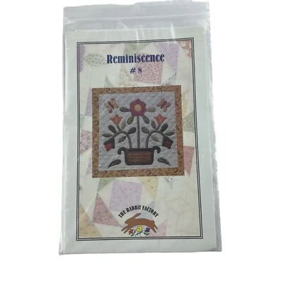 Rabbit Factory Reminiscence Quilt Pattern No. 8 Block Of The Month Applique - Image 1 of 4
