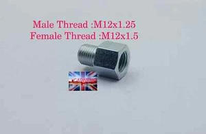BZP RIDUTTORE ESADECIMALE ADATTATORE SPINA POZZETTO MASCHIO M12x1,25 A FEMMINA M12x1,5 RACCORDO TUBO - Foto 1 di 2