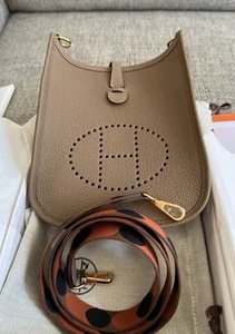 NEW 2022 HERMÈS Maurice Mini Evelyne TPM SPECIAL STRAP, Stamp Z w/ Receipt - Picture 1 of 19