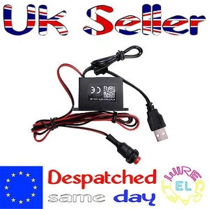 Controlador/inversor alimentado por USB 5-15 metros para cable EL, cintas y paneles - Imagen 1 de 3