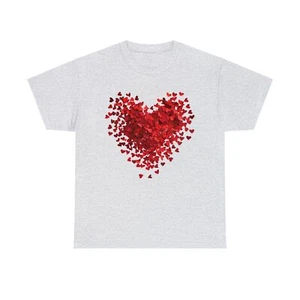 Love Heart Graphic T-Shirt for Women and Girls Valentine's Day Mother's Day - Picture 1 of 25