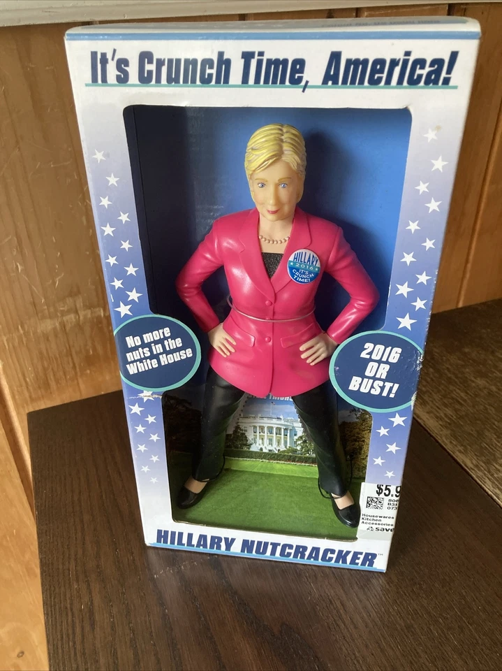 Hillary Nutcracker Clinton Doll Pink Pants Steel Thighs 2016 Vote Election