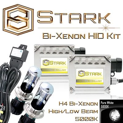 Stark 35W Bi-Xenon HID HiLo Headlight Mini Kit - H4 9003 - 5000K Pure White (B) - Image 1 of 3