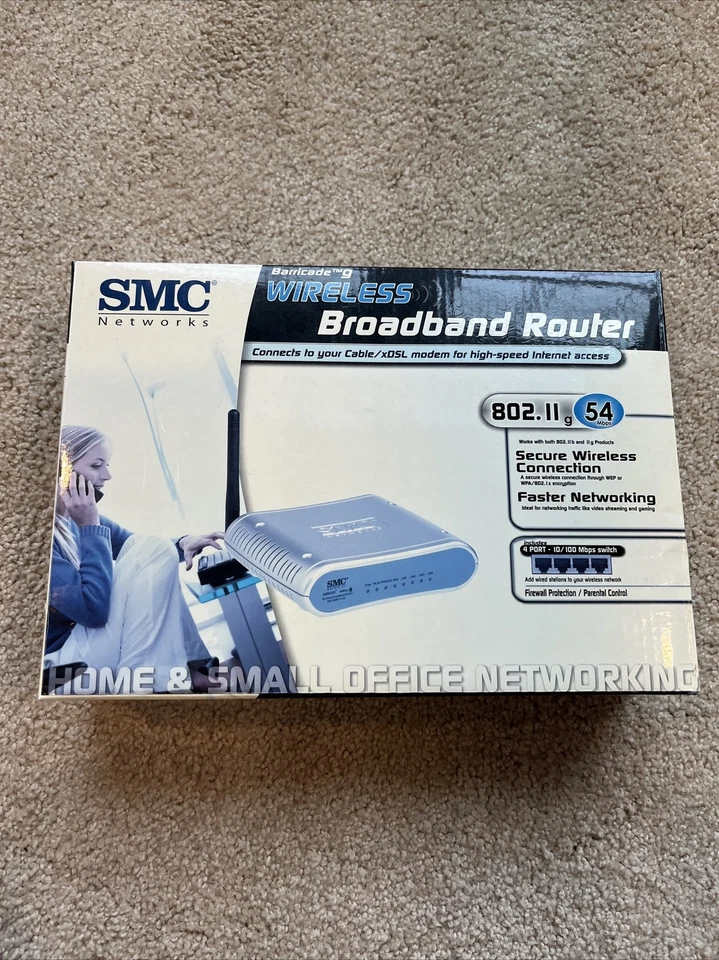 SMC Networks Barricade G 2.4GHz/54Mbps Wireless Cable/DSL Broadband Router - Image 1 of 4