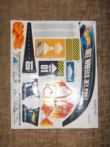 Hoja de calcomanías adhesivas 2009 para Hot Wheels Jet Port GV 508 - Imagen 1 de 5