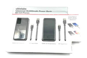 Ubiolabs 10000 mAh Slim Portable Power Banks – Mobile Charging 2 Pack - Picture 1 of 2
