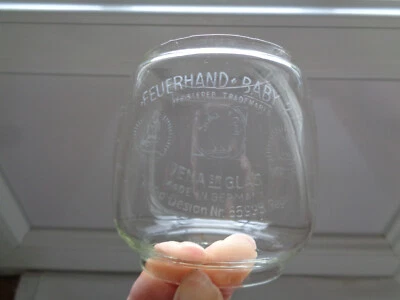 GLOBE EN VERRE POUR LAMPE TEMPETE JEANERGLAS GERMANY FEUERHAND BABY 275 - Photo 1/4