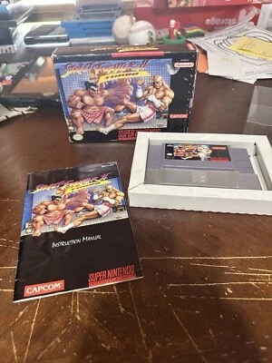 Street Fighter 2 II Turbo  (SNES, 1992) Super Nintendo Game CIB Complete In Box - Image 1 of 4