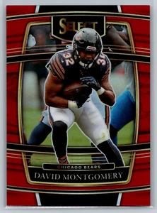 David Montgomery 2021 Panini Select Red Prizm /99 #8 Chicago Bears - Picture 1 of 2