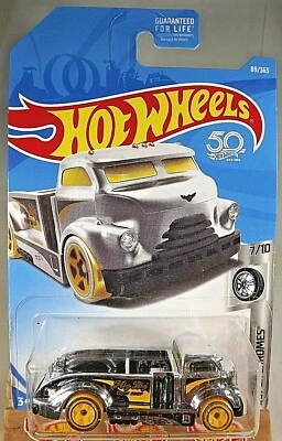 2018 Hot Wheels #89 Super Chromes 7/10 MIG RIG Chrome w/Yellow Whls Yell 5 Spoke - Image 1 of 4