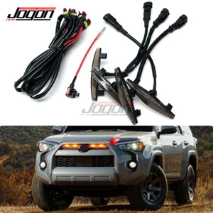 Black For Toyota 4Runner TRD Pro SR5 TRD off-road 2014-21 Led Front Grille Lamp - Picture 1 of 9