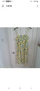 F&f Cotton Lemons Sun/beach Dress Cool Comfotable 18/20 - Picture 1 of 6