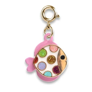CHARM IT! Gold Glitter Tropical Fish Charm - Picture 1 of 1