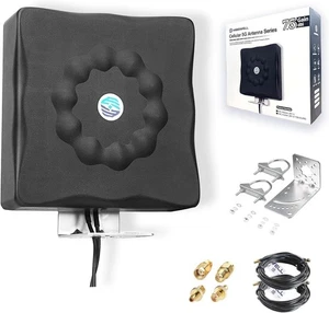 Maswell 5G 4G+ WiFi 6E External Outdoor Antenna 2X2 MIMO Omni Full Band 600-8000 - Picture 1 of 8