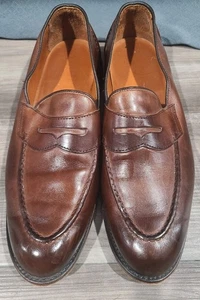 Ralph Lauren Singleton Cuero de becerro Penny Mocasín Tabaco Para hombres Talla 11 D - Imagen 1 de 8