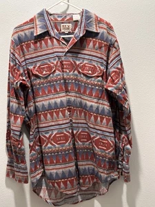 Camisa De Colección Ely Cattleman Para Hombres XL Vía Azteca Perla A Presión Vellón Vaquero Occidental - Imagen 1 de 6