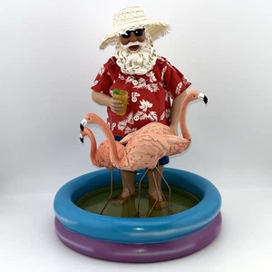 ‘Tropiclaus’ by Clothtique with original box – Santa Claus in a kiddie pool - Picture 1 of 15