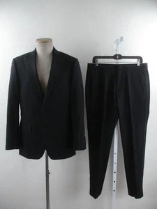 Men's 38R J.Crew Thompson Black Wool Tuxedo 2-Pc 2-Button Suit Pants 32 X 30 NEW - Picture 1 of 24