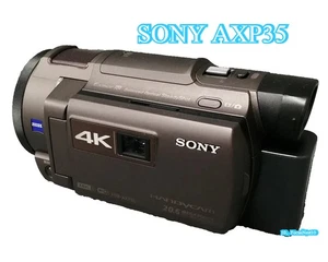 SONY FDR-AXP35 4K Video Cam Handycamer 10x Optical Zoom Built-in Projector Black - Picture 1 of 7