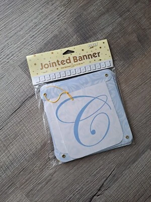 Congratulations - Jointed Banner - Blue and White - NEW. - Image 1 of 4
