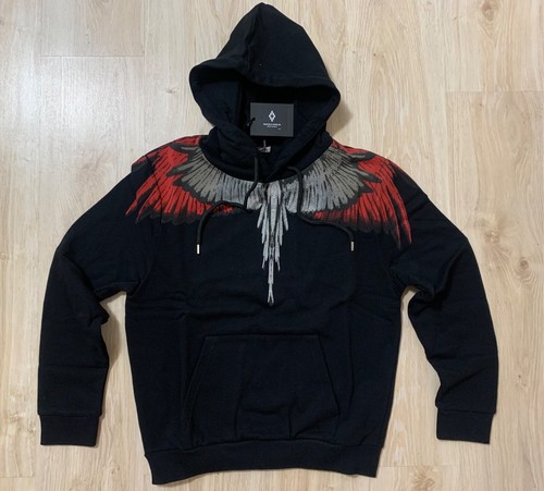 Felpa con cappuccio Marcelo Burlon Milano uomo taglia M nuova con etichetta nera lusso