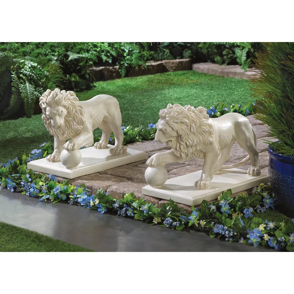 Regal Guard Lion Statue Set Free shipping - Image 1 of 4